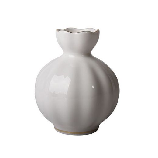St. Peterburgo porceliano vaza gelėms „Tulip White“ H 11,8 cm paveikslėlis