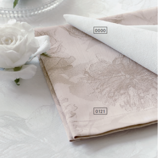 Picture of Damask Table Linen Diana, white