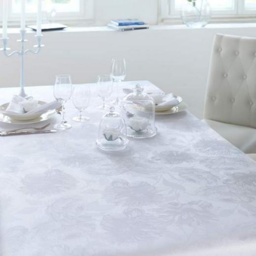 Picture of Damask Table Linen Diana, white