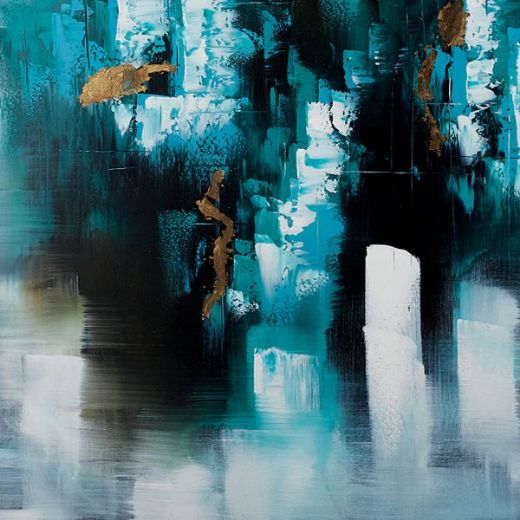 Abstrakcijų drobė „Ocean Storm“ paveikslėlis