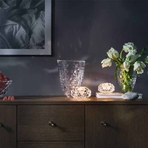 Picture of Crystal vase Raspberry, large