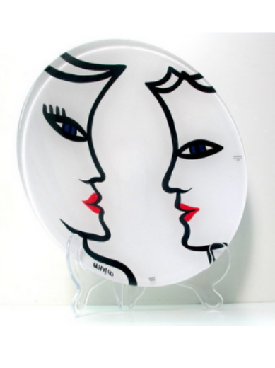 Dekoratyvinė lėkštė „Open minds“ balta, D 308mm paveikslėlis