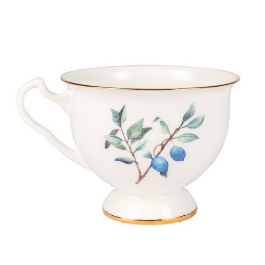 St.Peterburgo porceliano puodelis su lėkštute „Blueberry" („Šilauogė"), 200 ml paveikslėlis
