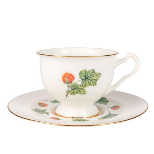 St.Peterburgo porceliano puodelis su lėkštute „Cloudberry" („Tekšė"), 200 ml paveikslėlis