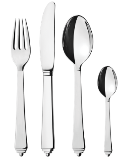 Picture of Georg Jensen Pyramid Cutlery Set 4 pcs.