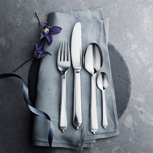 Picture of Georg Jensen Pyramid Cutlery Set 4 pcs.