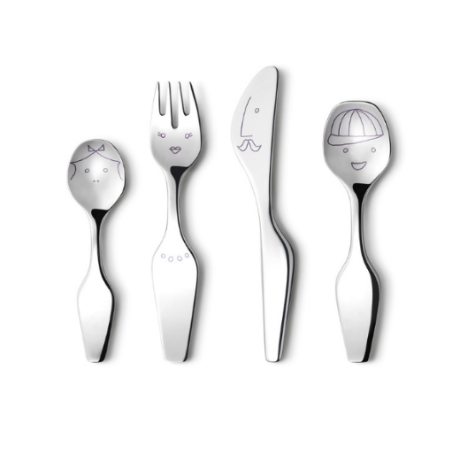 Georg Jensen vaikiškas stalo įrankių komplektas „The Twist Family“  paveikslėlis