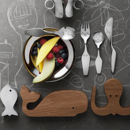 Georg Jensen vaikiškas stalo įrankių komplektas „The Twist Family“  paveikslėlis