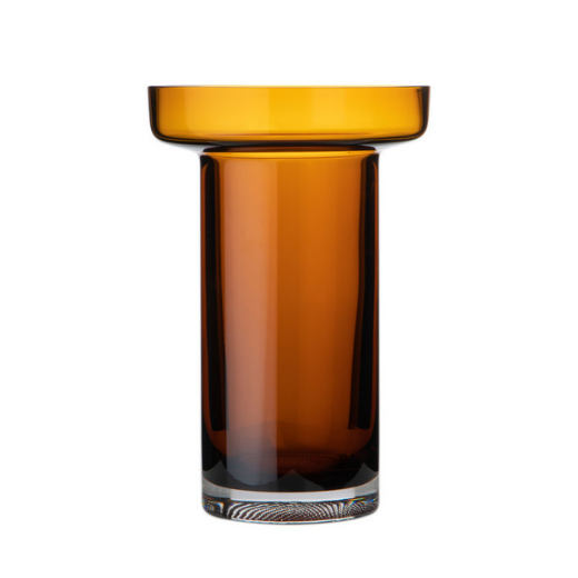 Picture of Limelight Rose Vase H 230mm, amber