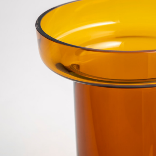 Picture of Limelight Rose Vase H 230mm, amber