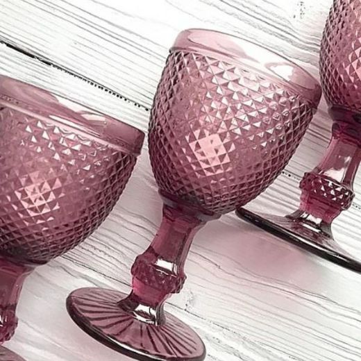 Taurė vynui „Bicos", sp. rožinė, 210 ml paveikslėlis