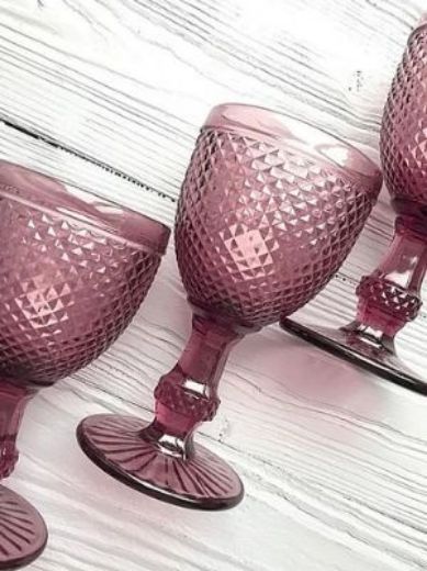 Taurė vynui „Bicos", sp. rožinė, 210 ml paveikslėlis