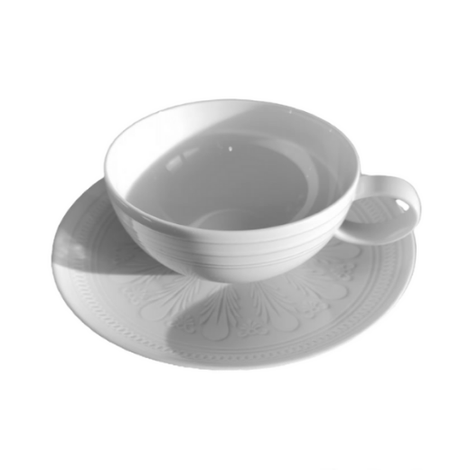 Puodelis arbatai su lėkštute  „Ornament 3", 250 ml paveikslėlis