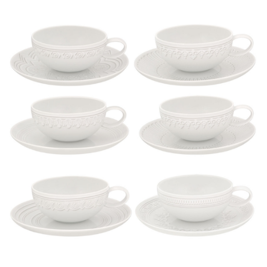 Picture of Ornament Tea Cup & Saucer No3, 250 ml
