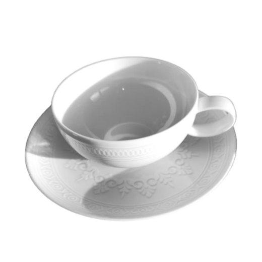 Puodelis arbatai su lėkštute  „Ornament 4", 250 ml paveikslėlis