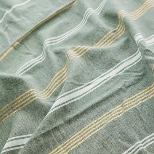 Picture of Beach cotton towel "Striped", Green