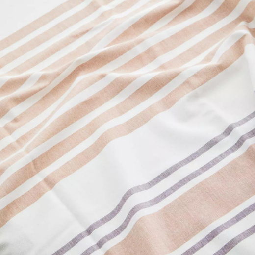 Picture of Beach cotton towel "Striped", Off white