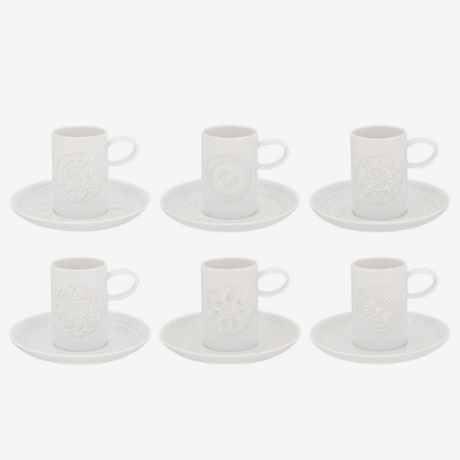 Picture of Ornament Coffee Cup & Saucer, 104 ml