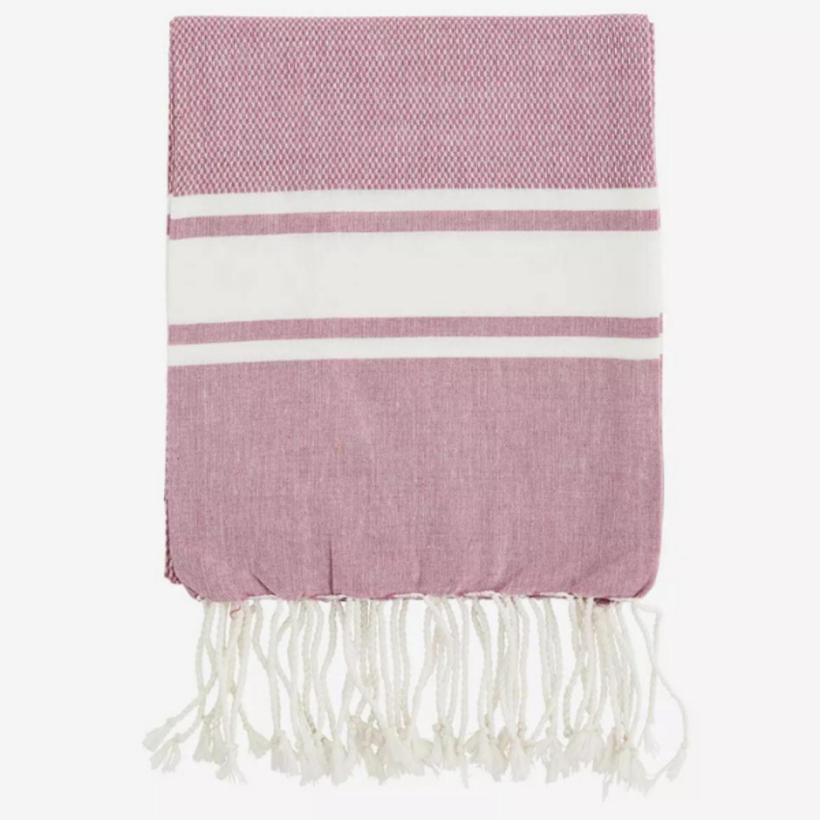 Paplūdimio rankšluostis "Striped", rožinis paveikslėlis