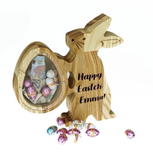 Picture of Easter Bunny Wooden Money Box