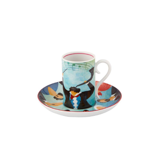 Picture of FÜR BEETHOVEN Set 4 Coffee Cups With Saucers