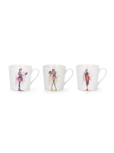 Picture of High Fashion Set of 6 Mugs