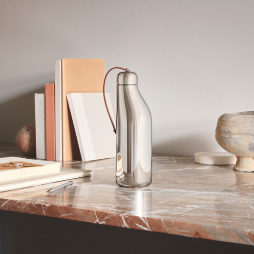 Picture of SKY Water Bottle, Stainless Steel by Georg Jensen