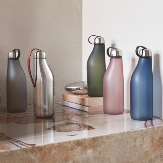 Picture of SKY Water Bottle, Stainless Steel by Georg Jensen