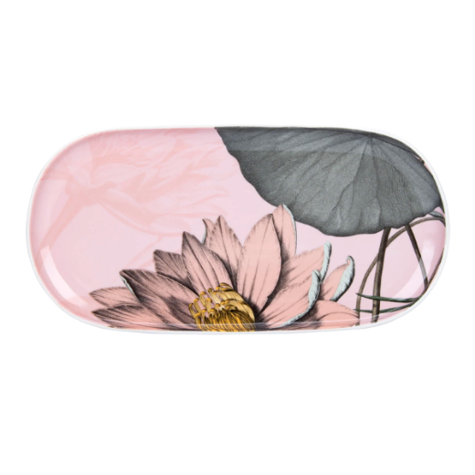 Padėklas, cukrinė ir indelis pienui „Natures Bloom“ paveikslėlis