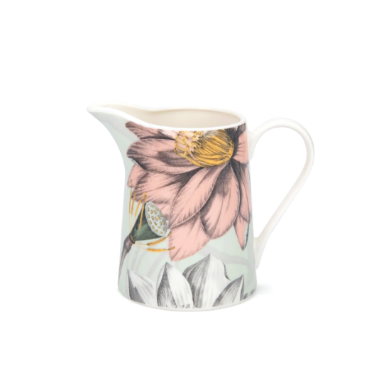 Padėklas, cukrinė ir indelis pienui „Natures Bloom“ paveikslėlis