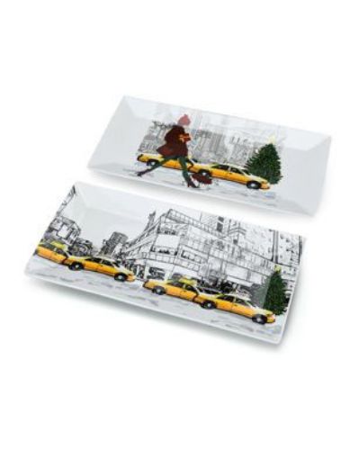 Picture of Christmas in New York City Set of 2 Platters