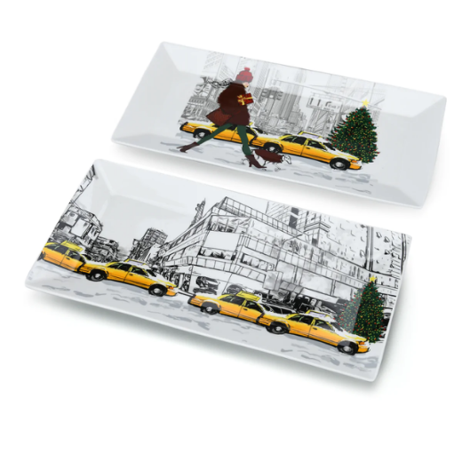 Padėklai-lėkštės „Christmas in New York City“, 2 vnt. paveikslėlis