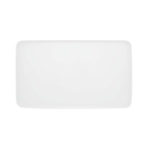 Picture of Silkroad White Medium Rectangular Platter