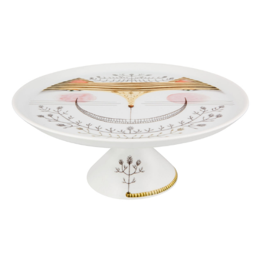 Picture of TEA WITH ALICE Large Footed Cake Plate