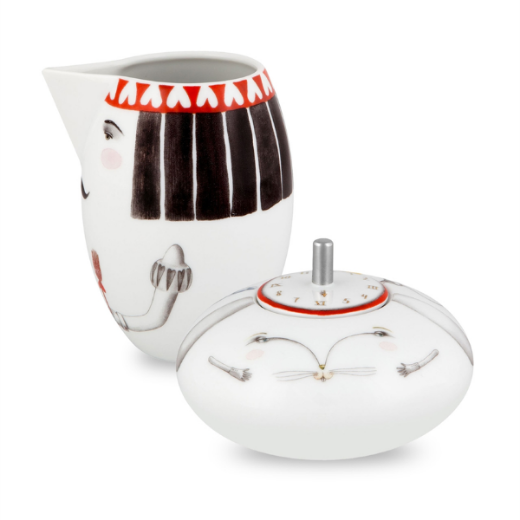 Cukrinės ir pieno indelio komplektas „Tea with Alice" paveikslėlis