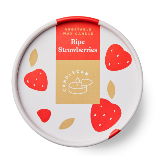 Kvepianti žvakė „Candle Can“  Ripe Strawberries paveikslėlis