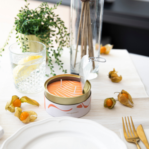 Picture of Orange Salmon Candle