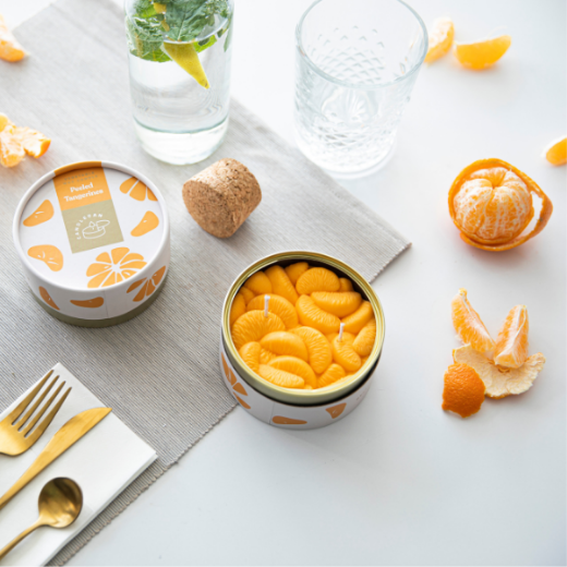 Kvepianti žvakė „Candle Can“ Peeled Tangerines paveikslėlis