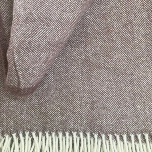 Picture of Classic Merino Wool Plaid, Plum color