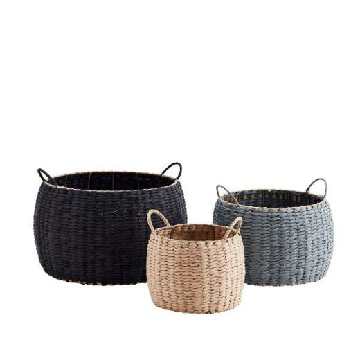 Picture of Black Paper Rope Basket