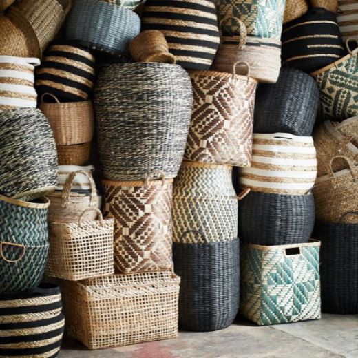 Picture of Black Paper Rope Basket