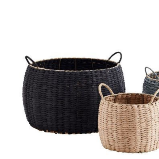 Picture of Black Paper Rope Basket