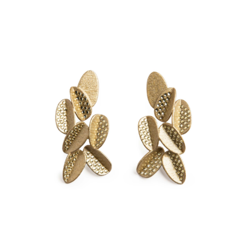 Picture of Leaves Earrings 2 Crystal