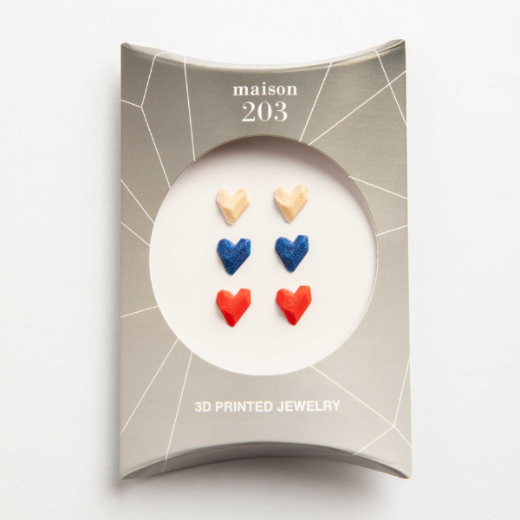 Auskarų komplektas "Heart", 3 vnt. paveikslėlis