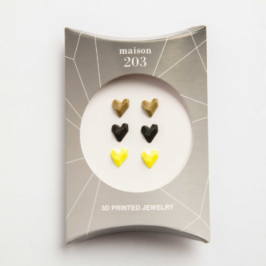 Auskarų komplektas "Heart", 3 vnt. paveikslėlis