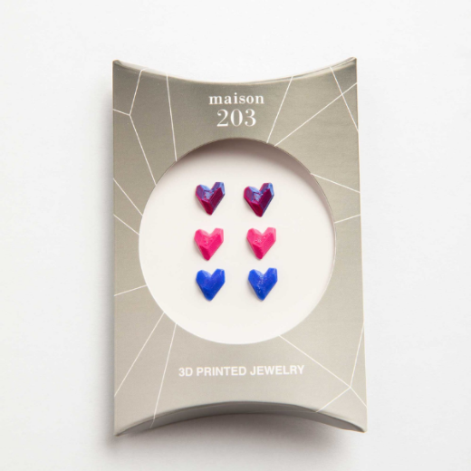 Auskarų komplektas "Heart", 3 vnt. paveikslėlis
